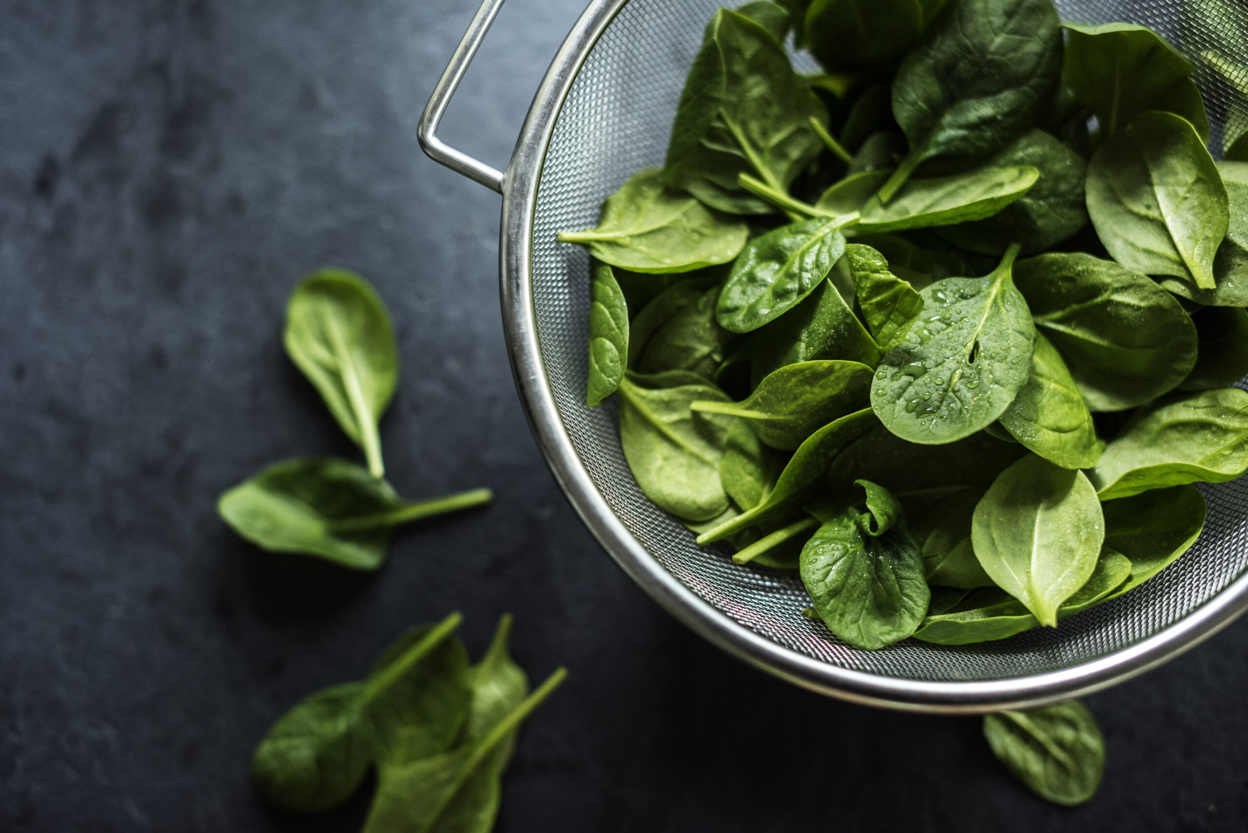 Image of a bowl of baby spinach